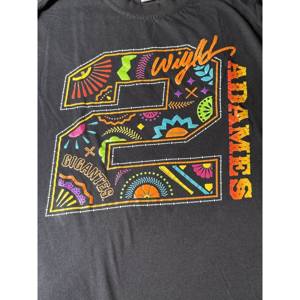 San Francisco Giants Shirt Mens M Black MLB Baseball Adames 2 Gigantes‎ Tee SGA - Picture 2 of 9